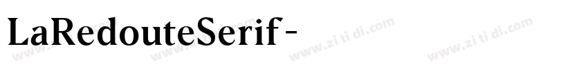 LaRedouteSerif字体转换