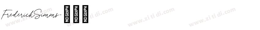 FrederickSimms字体转换