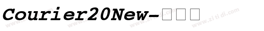 Courier20New字体转换
