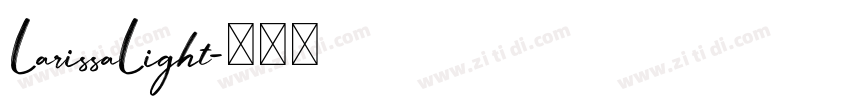 LarissaLight字体转换