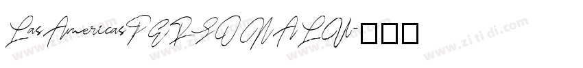 LasAmericasPERSONALU字体转换