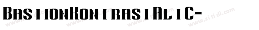 BastionKontrastAltC字体转换