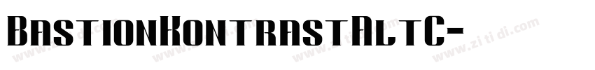 BastionKontrastAltC字体转换