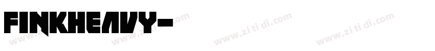 FinkHeavy字体转换