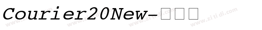 Courier20New字体转换