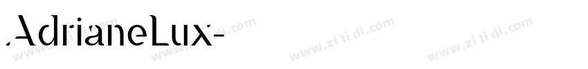 AdrianeLux字体转换