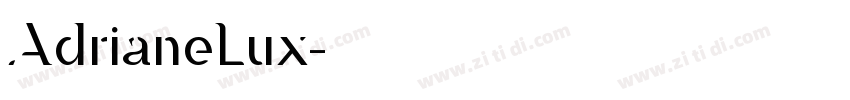 AdrianeLux字体转换