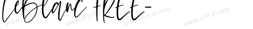 LeBlancFREE字体转换