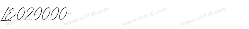 LE020000字体转换