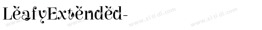 LeafyExtended字体转换