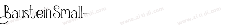 BausteinSmall字体转换