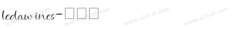 ledawines字体转换