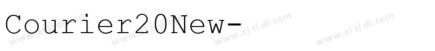 Courier20New字体转换