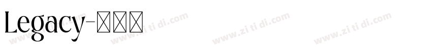 Legacy字体转换