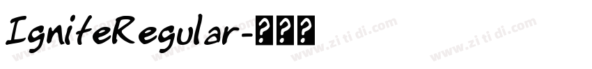 IgniteRegular字体转换