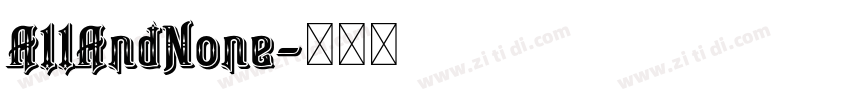 AllAndNone字体转换