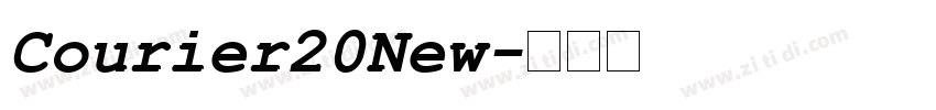 Courier20New字体转换