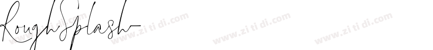 RoughSplash字体转换