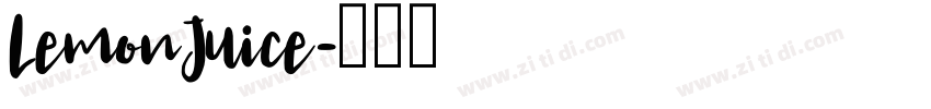 LemonJuice字体转换