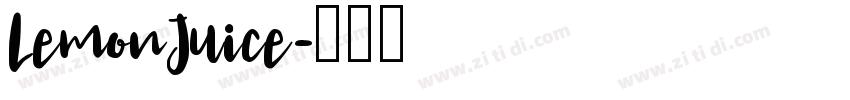 LemonJuice字体转换