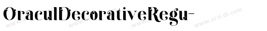 OraculDecorativeRegu字体转换