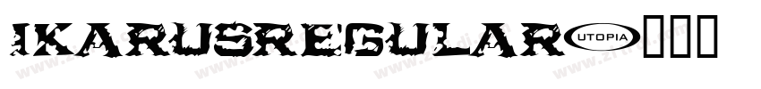 IkarusRegular字体转换