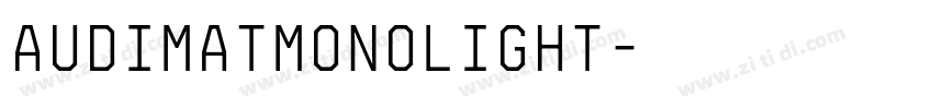 AudimatMonoLight字体转换