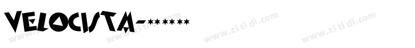 velocista字体转换