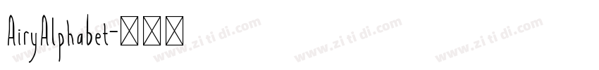 AiryAlphabet字体转换