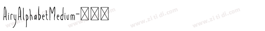 AiryAlphabetMedium字体转换