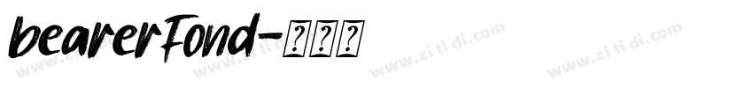 bearerFond字体转换