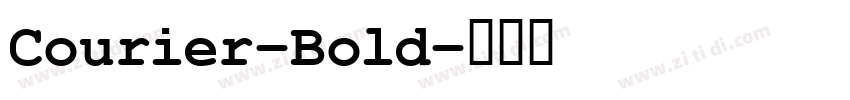 Courier-Bold字体转换