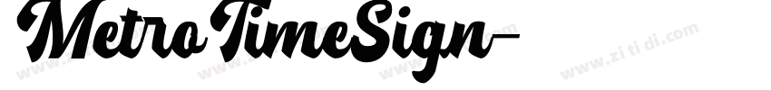 MetroTimeSign字体转换