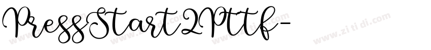 PressStart2Pttf字体转换