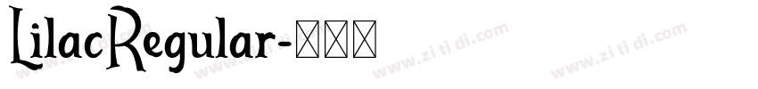 LilacRegular字体转换