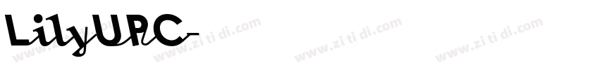 LilyUPC字体转换