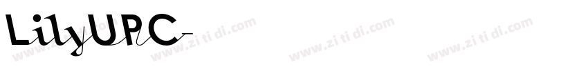 LilyUPC字体转换