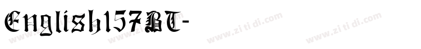 English157BT字体转换