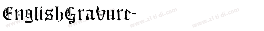 EnglishGravure字体转换