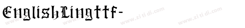 EnglishLingttf字体转换