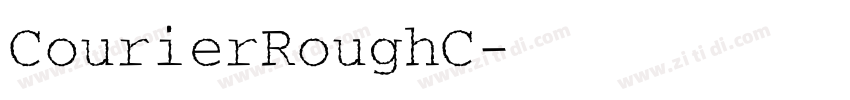 CourierRoughC字体转换