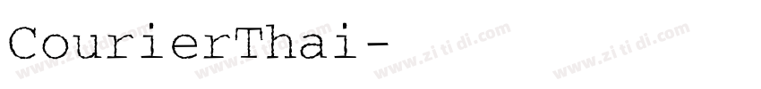 CourierThai字体转换