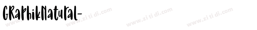 GRaphikNatural字体转换