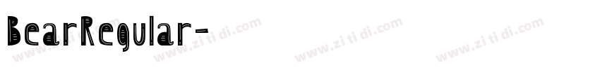 BearRegular字体转换