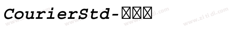 CourierStd字体转换