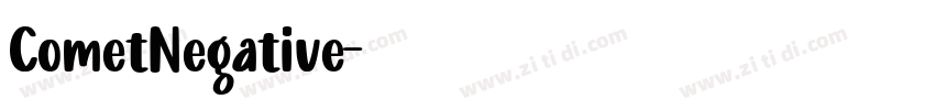 CometNegative字体转换