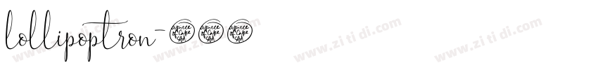 lollipoptron字体转换