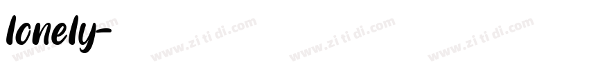 lonely字体转换