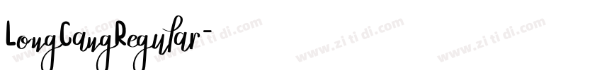 LongCangRegular字体转换