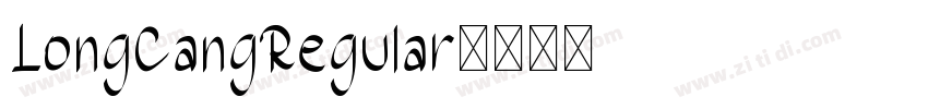 LongCangRegular字体转换